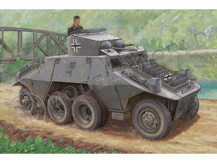 Склеиваемая пластиковая модель Австрийский бронеавтомобиль M35 Mittlere Panzerwagen (ADGZ-Steyr). Масштаб 1:35 - фото 1