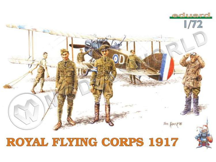 Фигуры солдат RFC Crew 1917. Масштаб 1:72 - фото 1