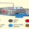 Склеиваемая пластиковая модель Истребитель Як-7Б советского лётчика-аса Арсения Ворожейкина. Масштаб 1:48