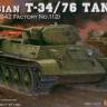 Склеиваемая пластиковая модель T-34/76 Tank 1942. Масштаб 1:48