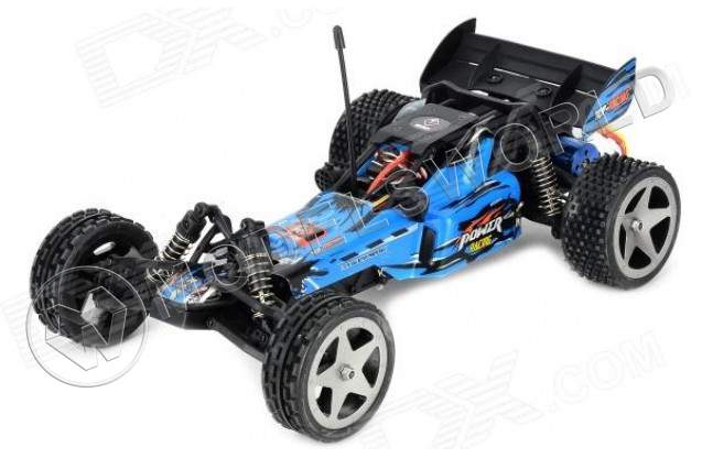 Радиоуправляемая модель автомобиля WL toys L202 PRO blue Buggy Racing Car, 2.4GHz RTR. - фото 1