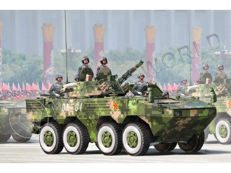Склеиваемая пластиковая модель бронеавтомобиль PLA ZBL-09 Snow Leopard IFV. Масштаб 1:35 - фото 1