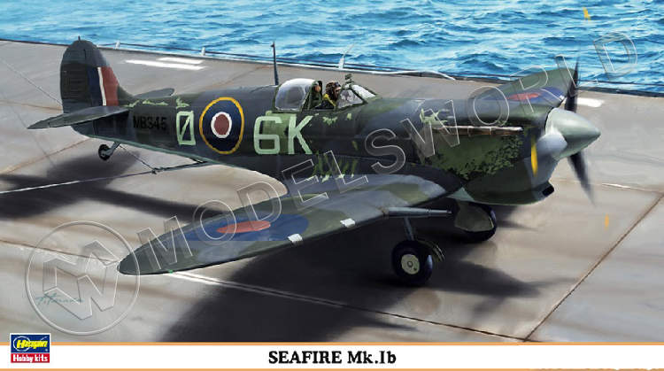 Склеиваемая пластиковая модель самолета Seafire Mk.Ib. Масштаб 1:48 - фото 1