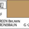 Краска водоразбавляемая художественная MR.HOBBY  GREEN BROWN (Матовая) 10мл.