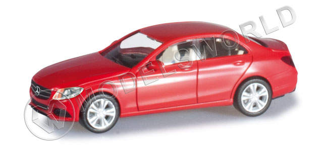 Модель автомобиля Mercedes-Benz C-Class limousine Avantgarde, красный. H0 1:87 - фото 1