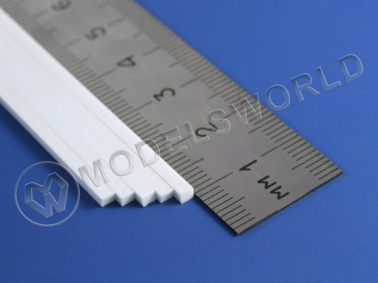 Полоска пластиковая для масштаба S, 1.6х2.4 мм, 9 шт - фото 1