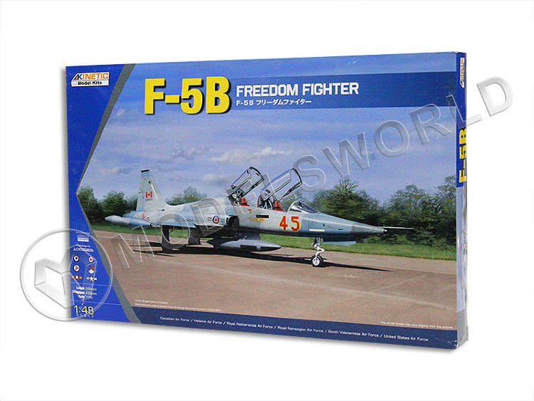 Склеиваемая пластиковая модель самолета F-5B Freedom Fighter. Масштаб 1:48 - фото 1