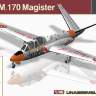 Склеиваемая пластиковая модель Самолет Fouga CM 170 Magister. Масштаб 1:48