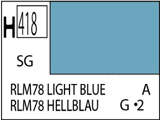 Краска водоразбавляемая художественная MR.HOBBY RLM78 LIGHT BLUE (Полу-глянцевая) 10мл. - фото 1