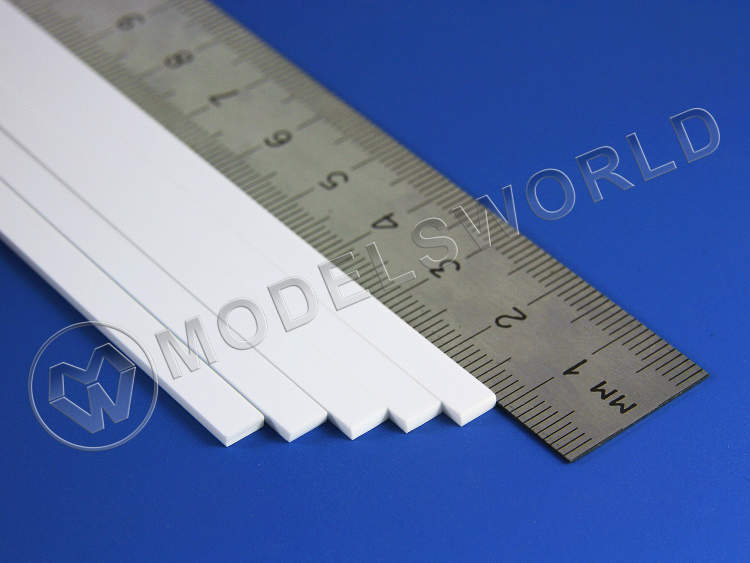 Полоска пластиковая для масштаба S, 1.6х4.8 мм, 8 шт - фото 1