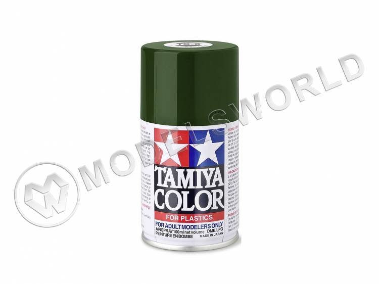 Краска-спрей Tamiya серия TS в баллоне 100 мл. TS-9 British Green (Английская зеленая) - фото 1