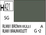 Краска водоразбавляемая художественная MR.HOBBY RLM81 BROWN VIOLET (Полу-глянцевая) 10мл. - фото 1