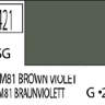 Краска водоразбавляемая художественная MR.HOBBY RLM81 BROWN VIOLET (Полу-глянцевая) 10мл.