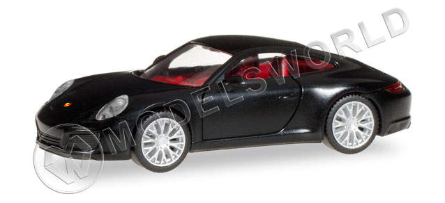 Модель автомобиля Porsche 911 Carrera 2 S Coupé, черный. H0 1:87 - фото 1