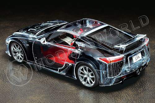 Склеиваемая пластиковая модель автомобиля Lexus LFA Full-View. Масштаб 1:24 - фото 1