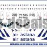Декальна А-320 Air Astana. Масштаб 1:144