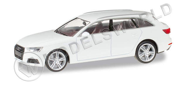 Модель автомобиля  Audi A4 Avant, белый. H0 1:87 - фото 1