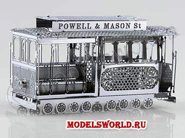 Набор для постройки 3D модели канатный трамвай Сан-Франциско - фото 1