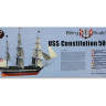 Деревянная модель корабля USS CONSTITUTION. Масштаб 1:100