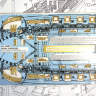 Набор для постройки модели корабля ROYAL CAROLINE британская королевская яхта, 1749 г. Масштаб 1:47