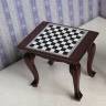 Шахматный столик, темное дерево