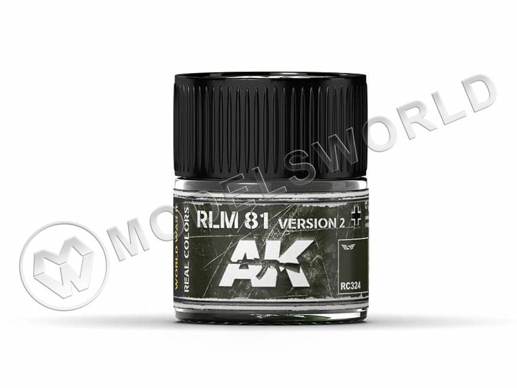 Акриловая лаковая краска AK Interactive Real Colors. RLM 81 Version 2. 10 мл - фото 1