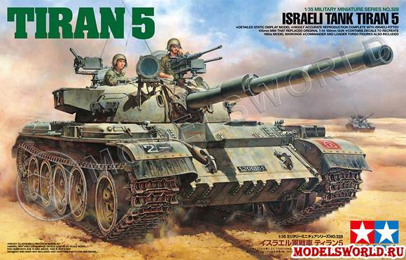 Склеиваемая пластиковая модель израильского танка Tiran 5. Масштаб 1:35 - фото 1
