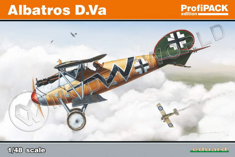 Склеиваемая пластиковая модель самолета Albatros D. Va Масштаб. ProfiPACK. Масштаб 1:48 - фото 1