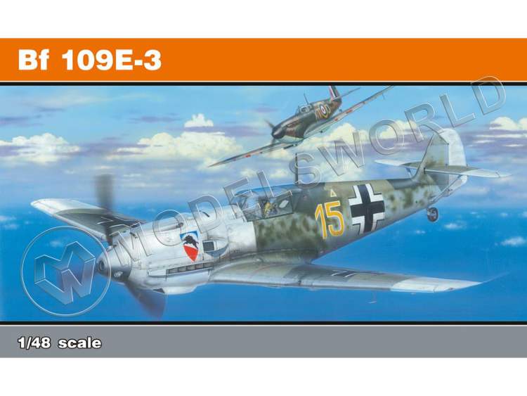 Склеиваемая пластиковая модель самолета Bf 109E-3. ProfiPACK. Масштаб 1:48 - фото 1