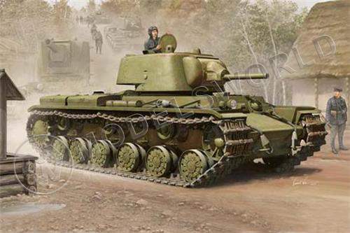 Склеиваемая пластиковая модель танк  КВ-1 модель 1939 г. (1:35) - фото 1