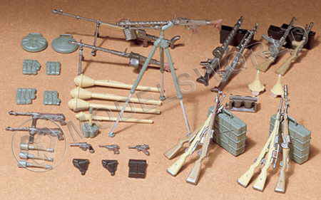 Набор вооружения немецких солдат (24 вида оружия). Масштаб 1:35 - фото 1