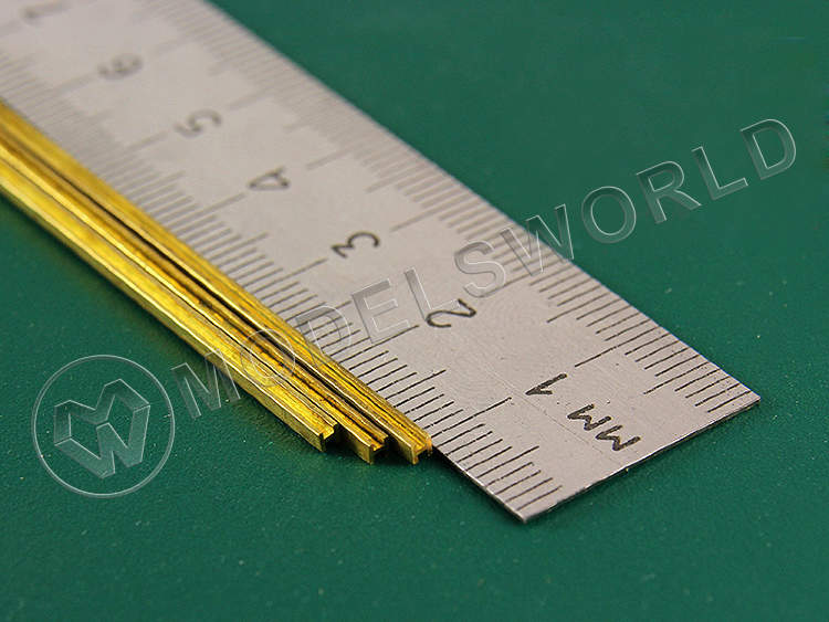 H-профиль латунный 1.6 мм, 1 шт - фото 1