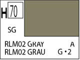 Краска водоразбавляемая художественная MR.HOBBY RLM02 GRAY (Полу-глянцевая) 10мл. - фото 1