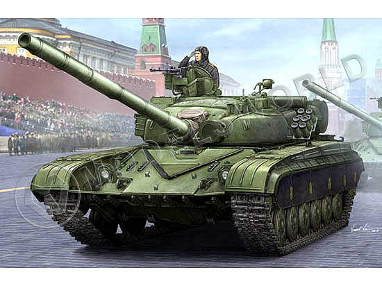 Склеиваемая пластиковая модель танк Советский T-64Б мод. 1984. Масштаб 1:35 - фото 1