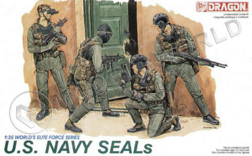 Фигуры солдат U.S. Navy SEALs. Масштаб 1:35 - фото 1