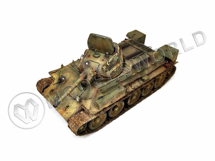Готовая модель Советский танк Т-34/76, завод №112 "Красное Сормово" в масштабе 1:35 - фото 1