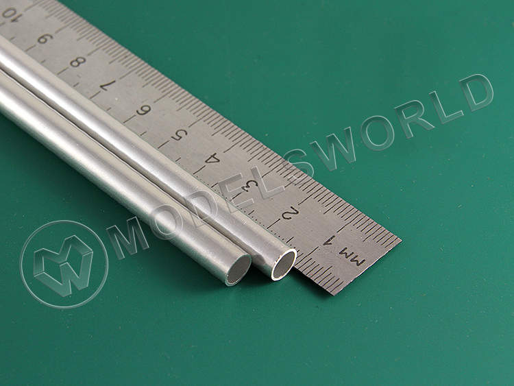 Тонкостенная алюминиевая трубка 7x0.45 мм, 2 шт - фото 1