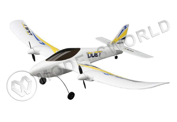 Радиоуправляемая модель самолёта HobbyZone Duet электро, система стабилизации, аппаратура 2.4GHz, готовый комплект. - фото 1
