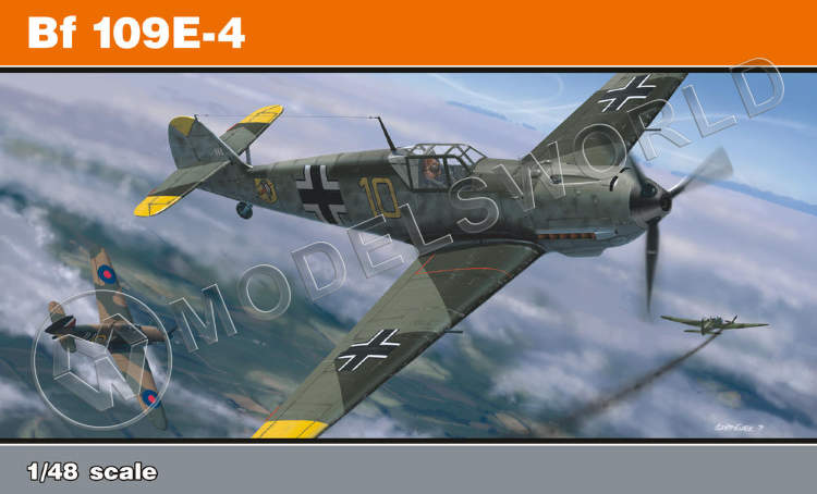 Склеиваемая пластиковая модель самолета Bf 109E-4. ProfiPACK. Масштаб 1:48 - фото 1