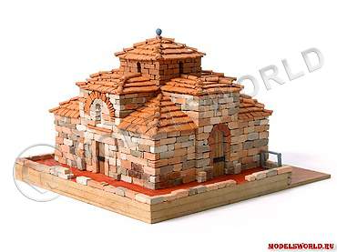 Набор для постройки архитектурного макета Церкви САН МИГЕЛЯ ДЕ ЭГАРО XII В. Масштаб 1:100 - фото 1