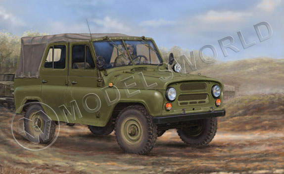Склеиваемая пластиковая модель Армейский автомобиль УАЗ-469. Масштаб 1:35 - фото 1
