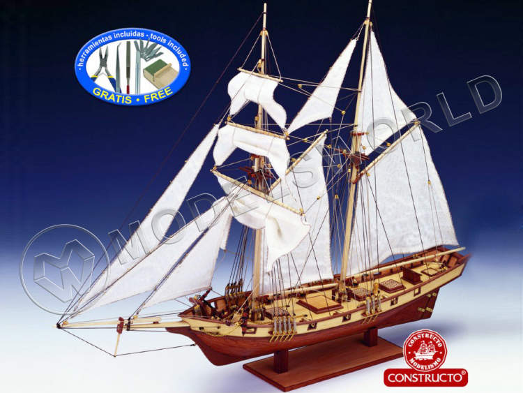 Набор для постройки модели корабля ALBATROS балтиморская шхуна. Масштаб 1:55 - фото 1