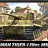 Склеиваемая пластиковая модель танка Tiger-I mid ver. "Anniv.70 Normandy Invasion 1944". Масштаб 1:35