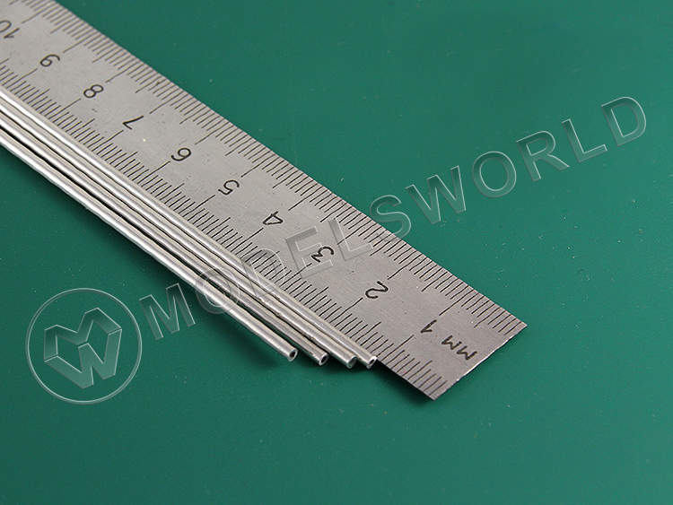 Тонкостенная алюминиевая трубка 2x0.45 мм, 4 шт - фото 1