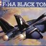 Склеиваемая пластиковая модель самолета F-14A black tomcat. Масштаб 1:48