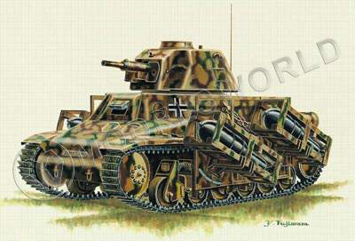 Сборная пластиковая модель 1/35 France 39(H) Tank - фото 1