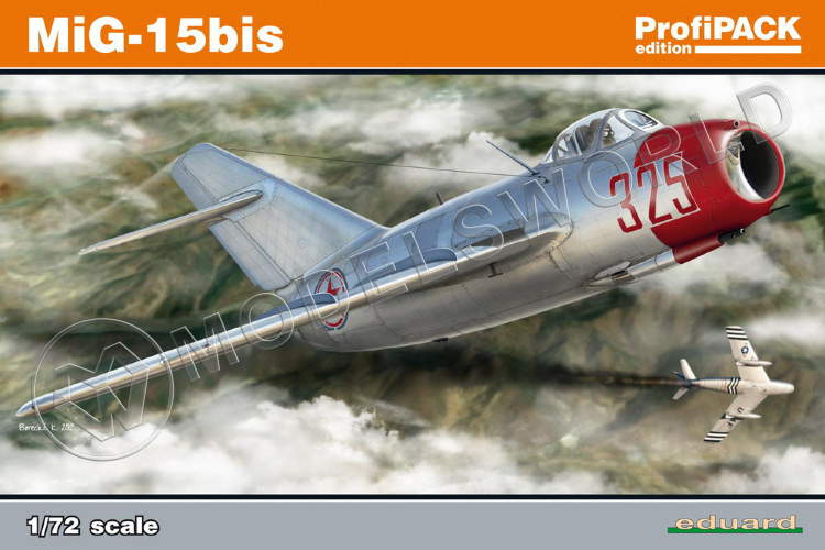 Склеиваемая пластиковая модель MiG-15bis. ProfiPACK. Масштаб 1:72 - фото 1