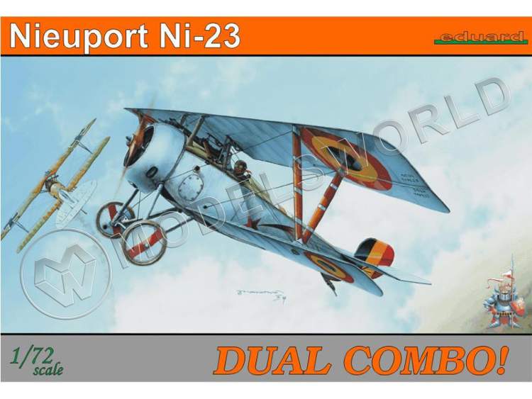 Склеиваемая пластиковая модель самолета Nieuport Ni-23. DUAL COMBO. ProfiPACK. Масштаб 1:72 - фото 1
