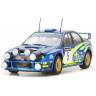 Склеиваемая пластиковая модель автомобиля Impreza WRC 2001 Great Britain. Масштаб 1:24