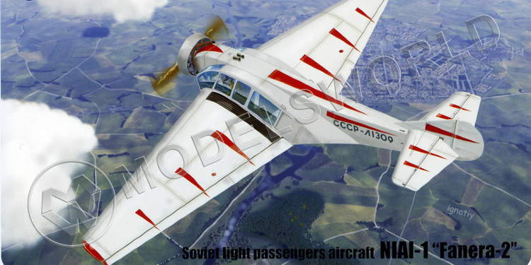 Склеиваемая пластиковая модель самолета НИАИ Фанера-2. Масштаб 1:72 - фото 1